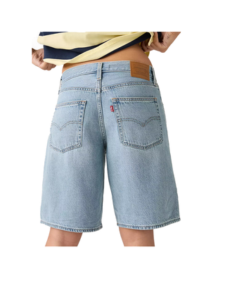 SHORT DONNA IN DENIM CHIARO "BAGGY DAD" 000MJ-0017 U LEVI'S 