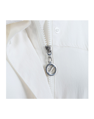 GIUBBINO DONNA WILLO - BIANCO SPORCO WILLO ZIP JACKET DOVE NO NAME 
