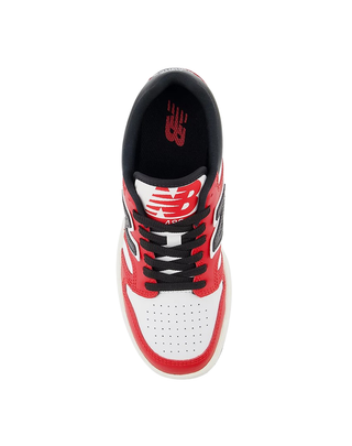 SNEAKERS UNISEX "480" WHITE/RED/BLACK  CALZATA BAMBINO