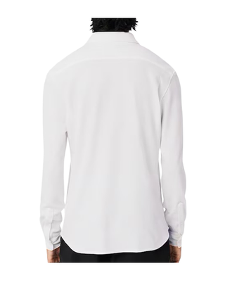 CAMICIA MANICA LUNGA UOMO IN PIQUE' DI COTONE - BIANCO CH0214 001 LACOSTE 