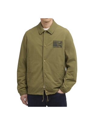 GIACCA CASUAL UOMO" COACH " - BURNT OLIVE MCA1101 OL52 BARBOUR INTERNATIONAL 