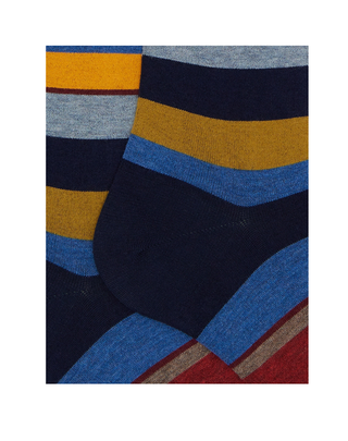 CALZE LUNGHE UOMO FANTASIA RIGHE MULTICOLOR AP506360 12646 GALLO 