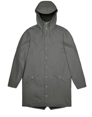 IMPERMEABILE UNISEX "LONG JACKET " - GRIGIO RA12020 GRY RAINS 