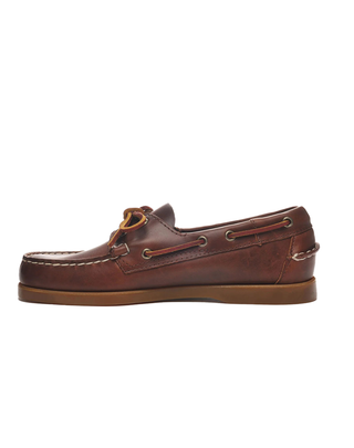 MOCASSINO BARCA DA UOMO " DOCKSIDES PORTLAND " IN PELLE MARRONE 70000G0 A2O SEBAGO 