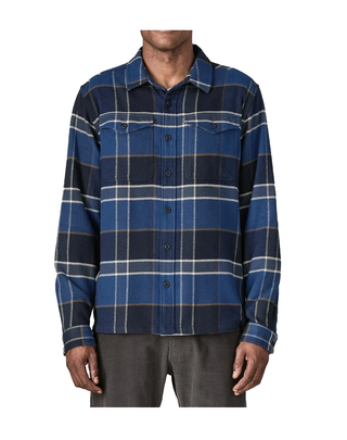 CAMICIA UOMO IN FLANELLA - QUADRI BLU 42401 CYSN PATAGONIA 