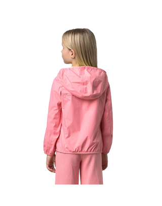 GIUBBINO GIRL 3-8 ANNI "P. LILY PLUS.2 REVERSIBLE" - PINK GERANIUM/YELLOW LIME K61313W C0W K-WAY 