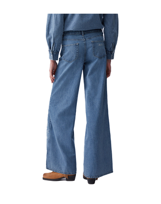 JEANS DA DONNA FLARE CON RICAMI SUL DAVANTI UA6147D0313 79016 LIU JO 