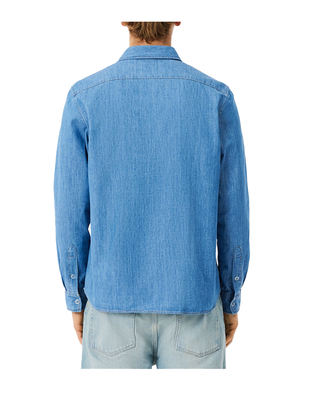 CAMICIA UOMO IN DENIM LEGGERO - AZZURRO CH9084 MKU LACOSTE 