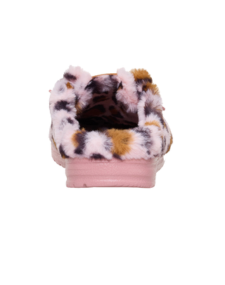PANTOFOLE IN ECO PELLICCIA " WENDY LEO " - LEOP. ROSA 44714 79U HEY DUDE 