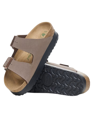 SANDALO "ARIZONA PLATFORM" IN BIRKO-FLOR / MOCCA 1027417-S MOCCA VEG BIRKENSTOCK 
