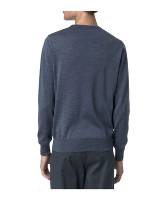 MAGLIONE UOMO SEBASTIEN MERINO - BLU AVION K2142EW KA7 K-WAY 