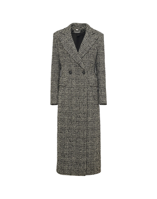 CAPPOTTO DONNA DOPPIO PETTO - FANTASIA BIANCO NERO K166AQ- MA001 MANILA GRACE 