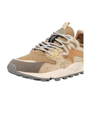 SNEAKERS UOMO "YAMANO 3" - BEIGE/GIALLO 2017818-01 2B41 FLOWER MOUNTAIN 