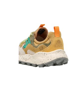 SNEAKERS UOMO YAMANO 3 - VERDE MARRONE 001-2017818-01 3B46 FLOWER MOUNTAIN 