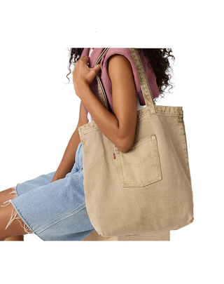 BORSA TOTE IN TESSUTO DENIM BEIGE 005FV 0003 LEVI'S 
