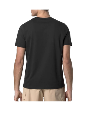 T-SHIRT UOMO CON TASCHINO "SIGUR JERSEY SLIM" - BLACK PURE K31368W USY K-WAY 