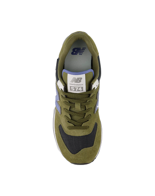 SNEAKERS UOMO " 574" -  VERDE BLU U5743IR OLIVE GREEN NEW BALANCE 