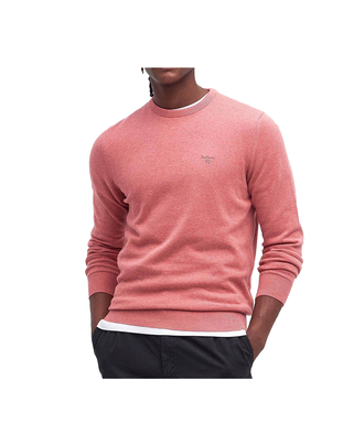 MAGLIONE UOMO IN COTONE PIMA - PINK CLAY MKN0932 PI55 BARBOUR 